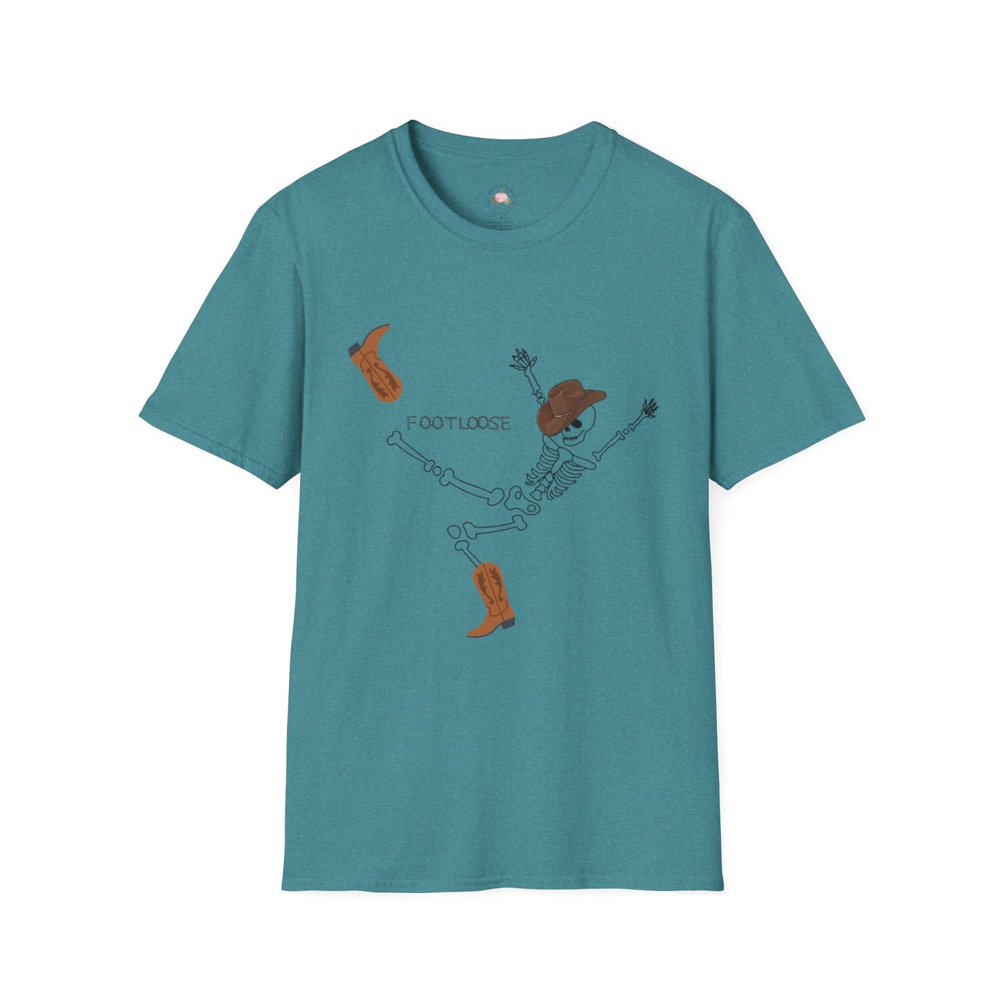 Footloose Skeleton Unisex T-Shirt - Funny Halloween Country Shirt