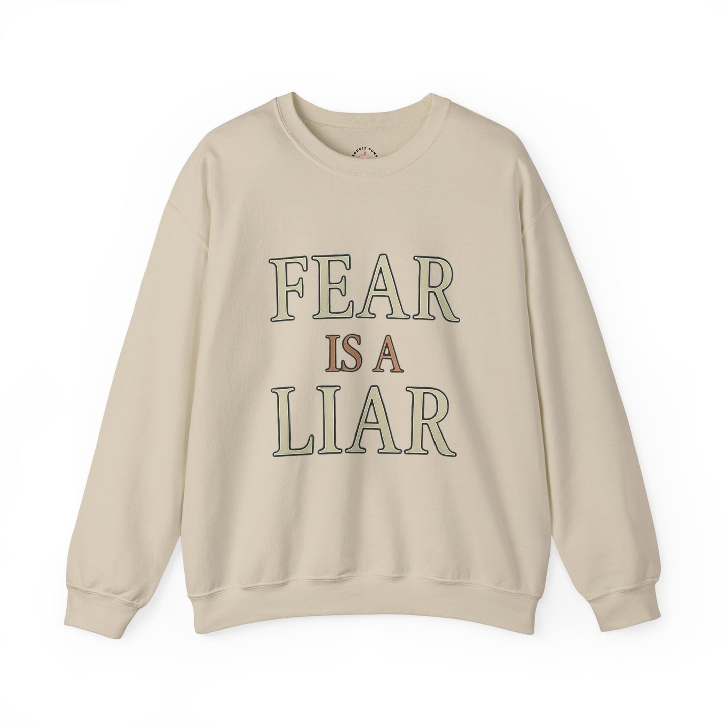 Fear Is a Liar Sweatshirt | Faith Over Fear Christian Crewneck – Bougie Pumpkin Boutique - The Bougie Pumpkin Boutique