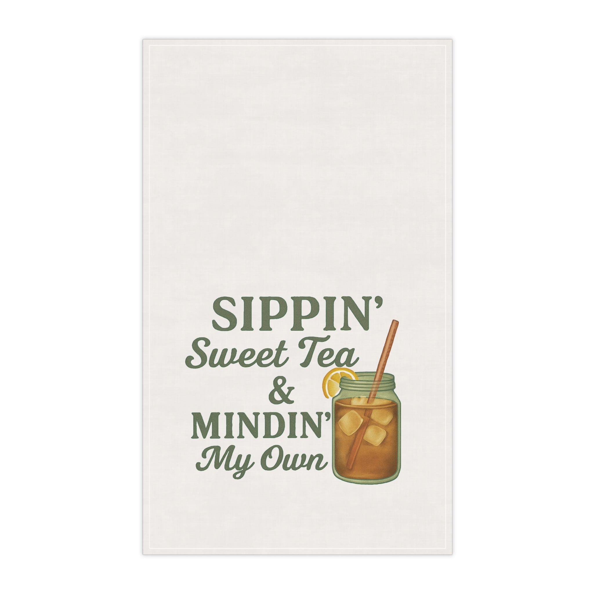Sippin' Sweet Tea Kitchen Towel - Perfect for Home and Gifts