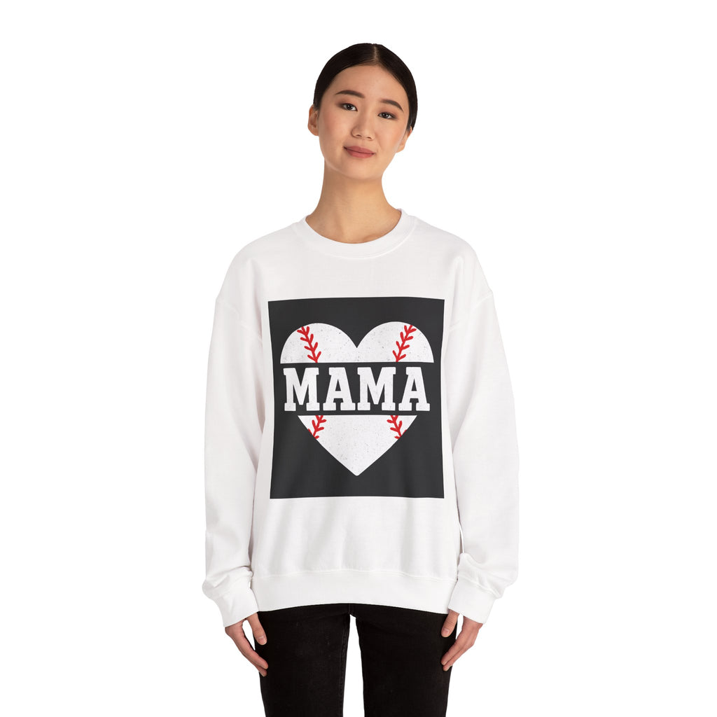 Baseball Mama Sweatshirt | Game Day Heart Design | Sports Mom Apparel – The Bougie Pumpkin Boutique