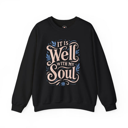 Soulful Comfort Crewneck Sweatshirt - Cozy Gift for Faith Lovers, Inspirational Apparel, Motivational Sweatshirt, Religious Gift, [...]