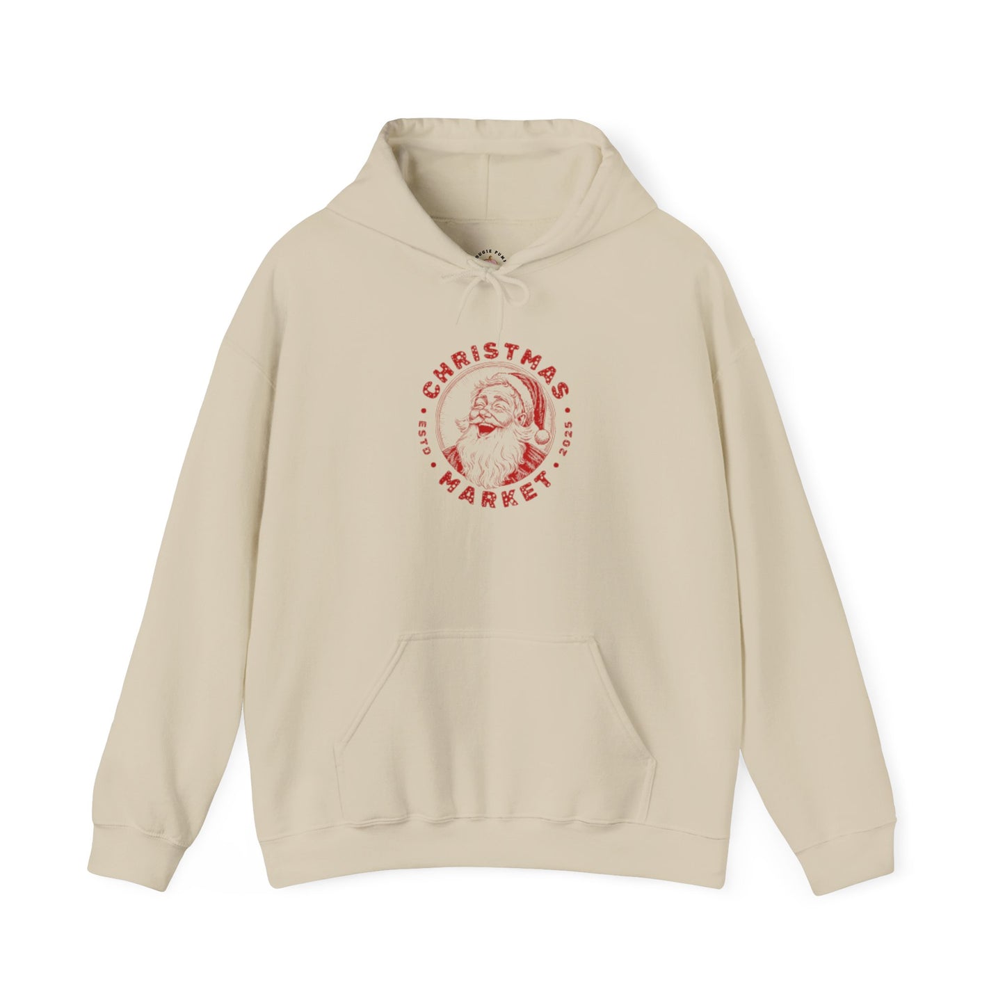 Cozy Christmas Market Hoodie, Holiday Gift Sweatshirt, Winter Apparel, Unisex Pullover, Festive Wear