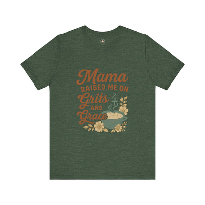 Mama Raised Me on Grits and Grace | Faith & Southern Mama Shirt – Bougie Pumpkin Boutique - The Bougie Pumpkin Boutique