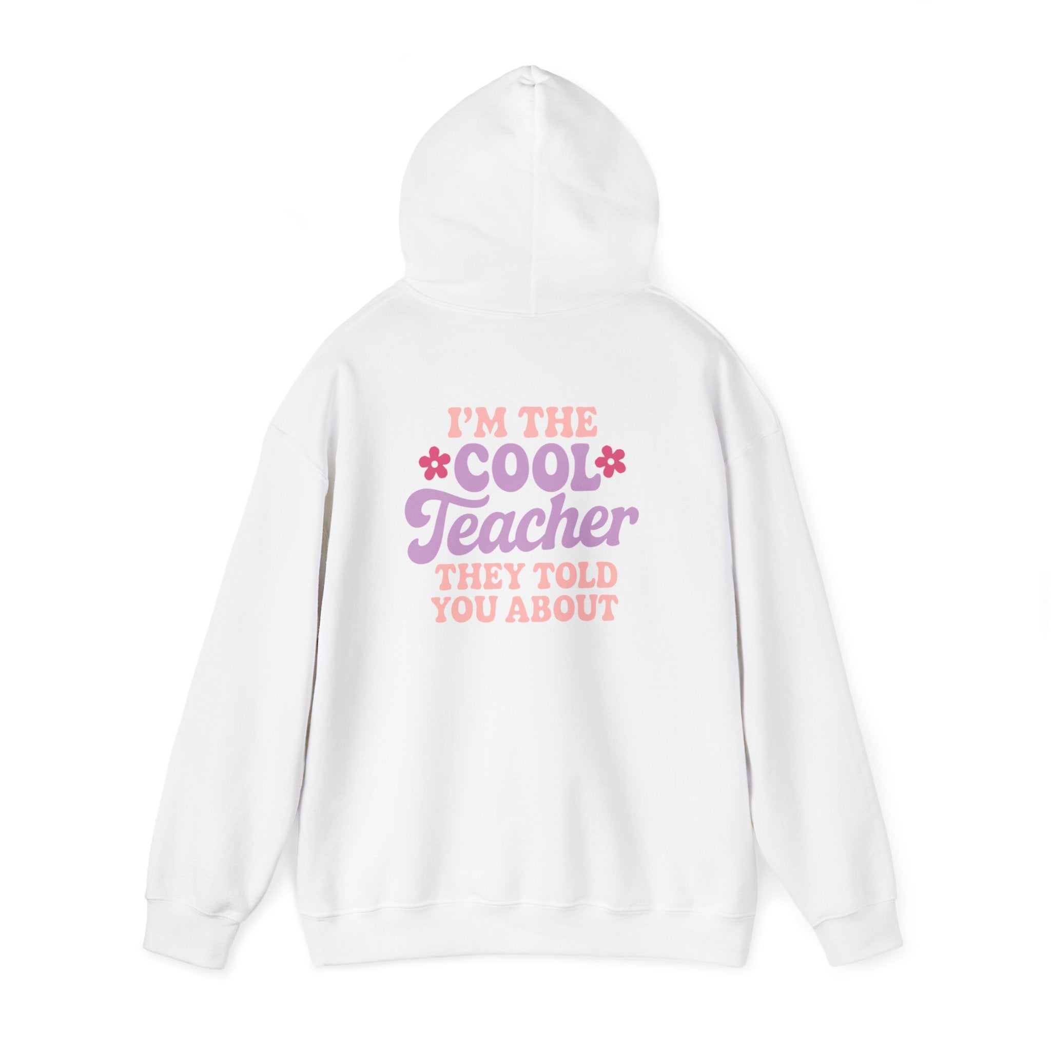 Cool Teacher Hooded Sweatshirt, Teacher Gift, Unisex Hoodie, Classroom Apparel, Back to School, Teacher Appreciation