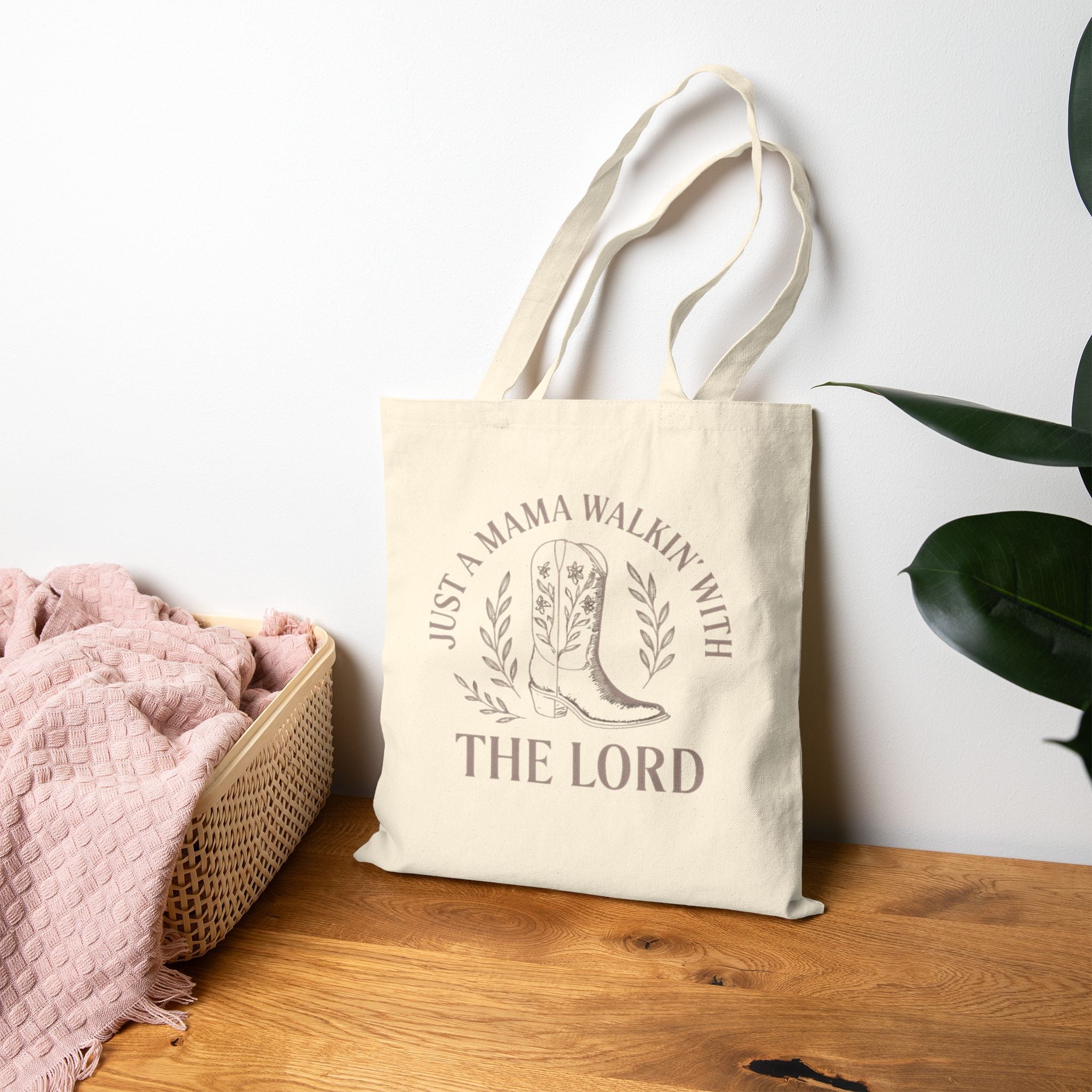Faith-Inspiring Canvas Tote, Eco-Friendly Shopping Bag, Christian Gift, Minimalist Tote, Bible Verse Bag, Everyday Carryall