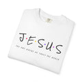 Jesus Graphic T-Shirt — 'Jesus' with Dots Faith Tee