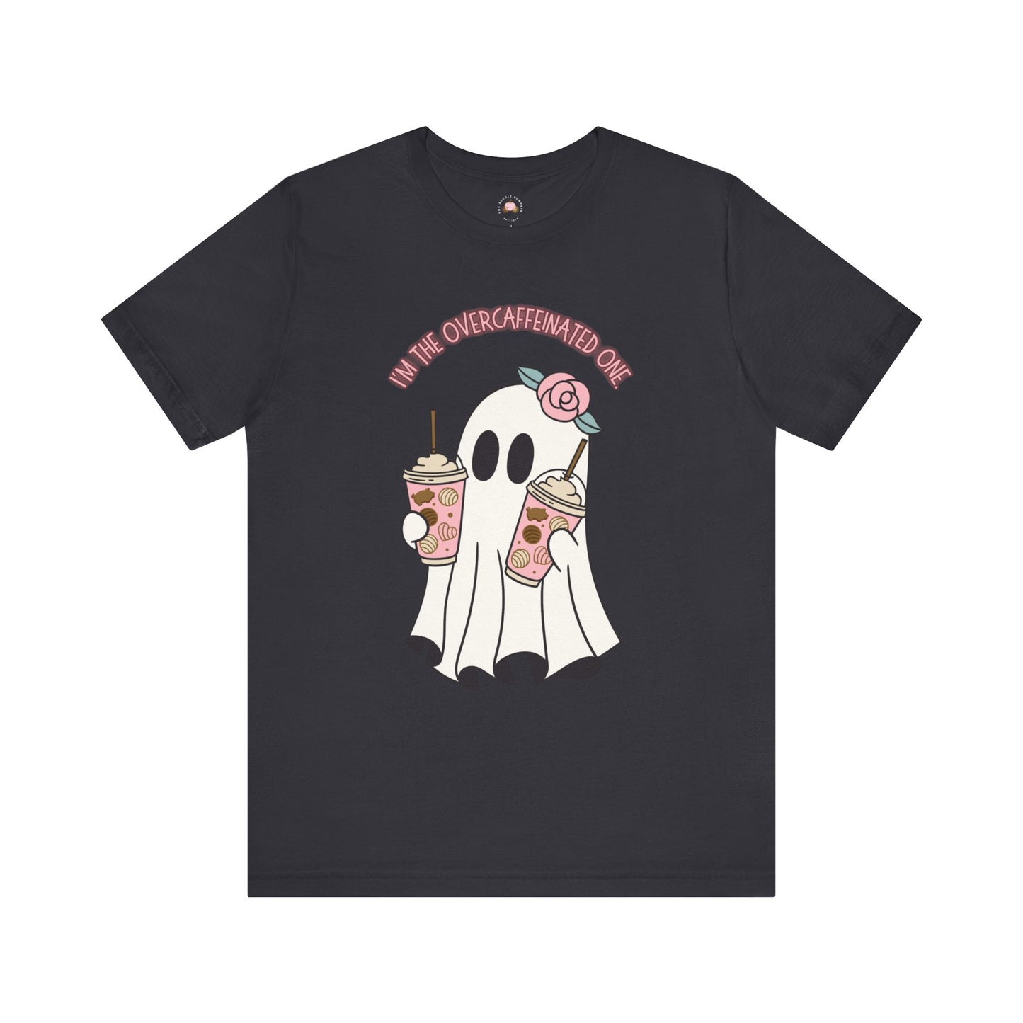 Playful Ghost Tee - Halloween Casual Wear, Unisex Short Sleeve T-Shirt, Funny Graphic Tee, Cute Gift for Halloween Lovers, Cool Ghost Design