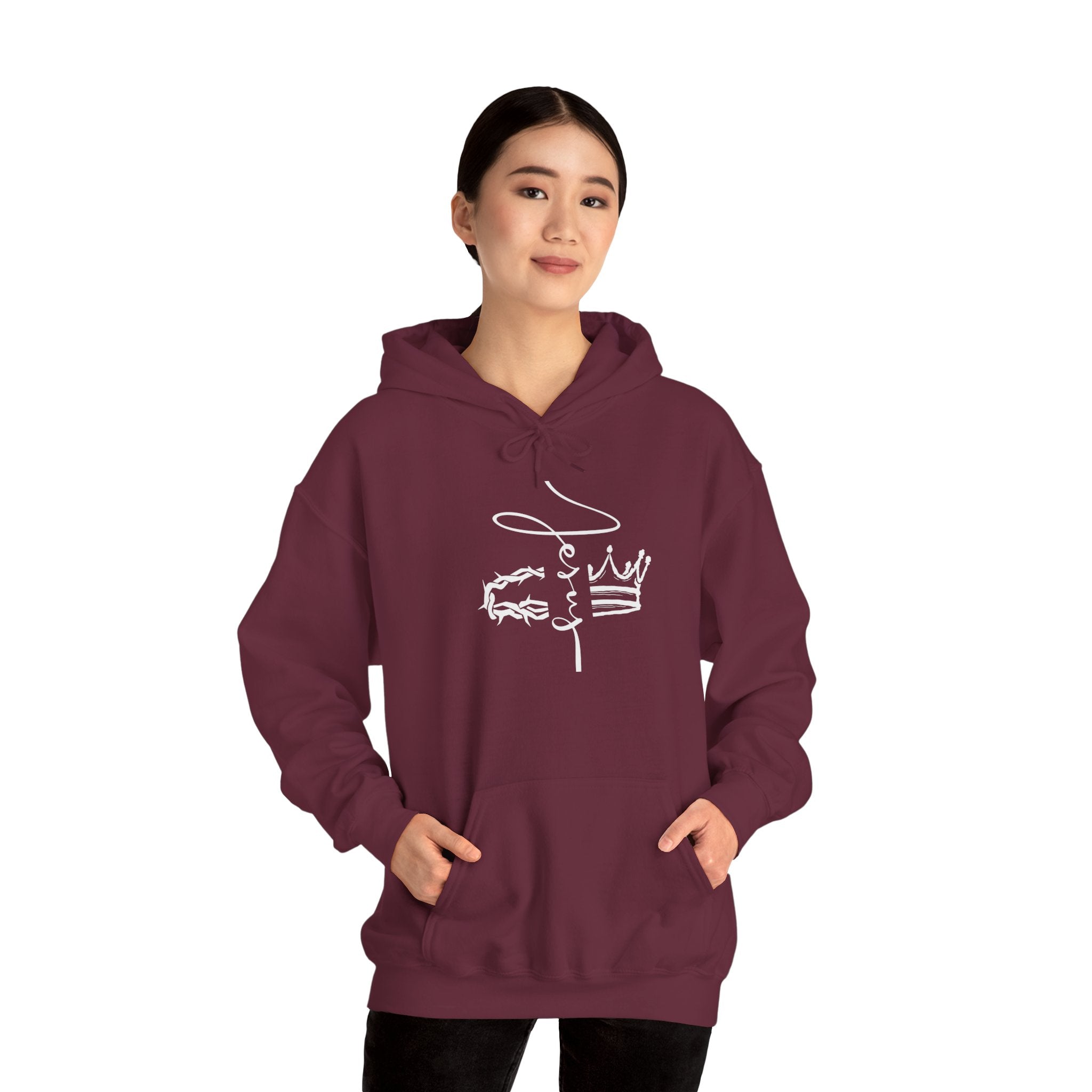Jesus Crown Hoodie — Christian Faith Pullover