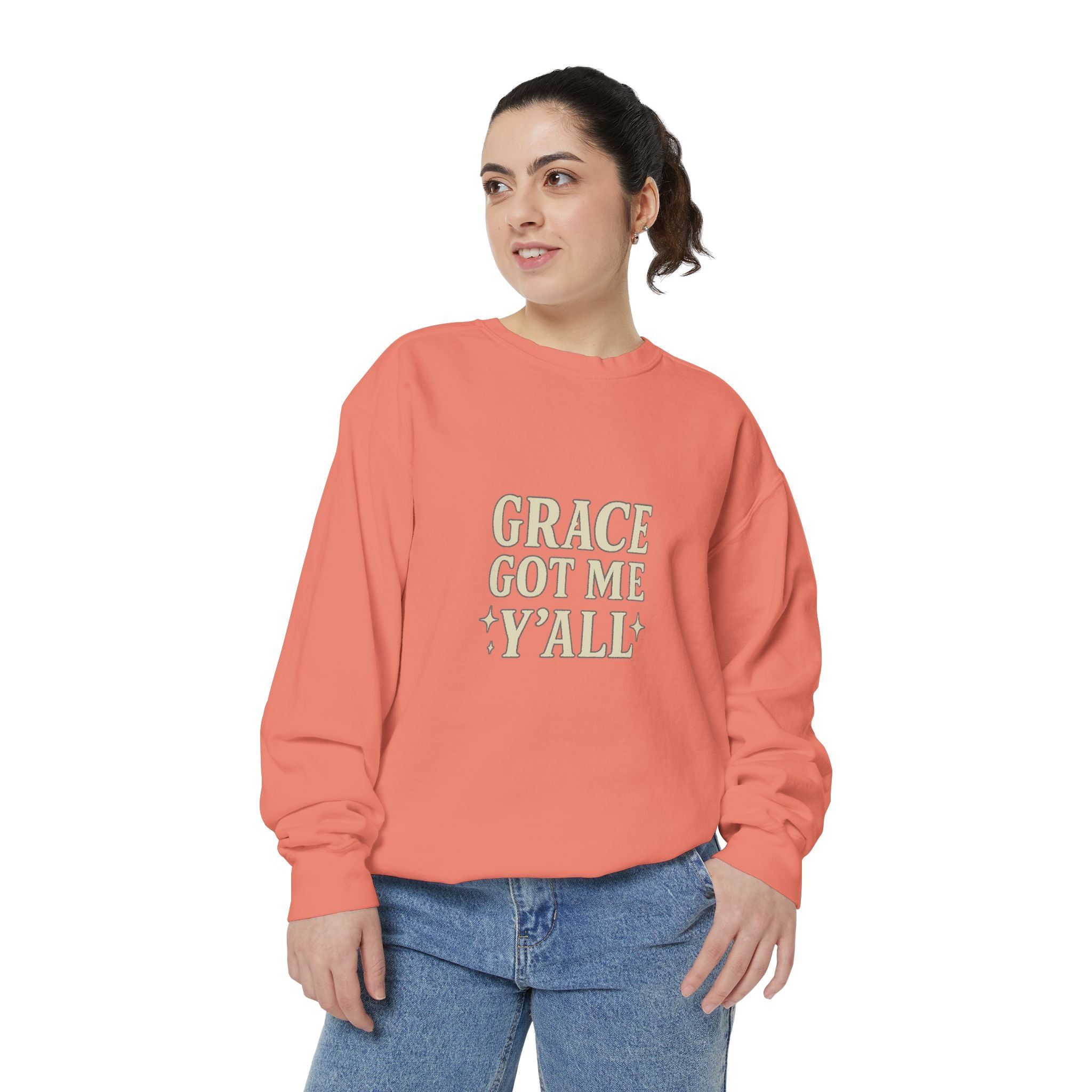 Grace Got Me Y’all Sweatshirt | Southern Christian Crewneck – The Bougie Pumpkin Boutique