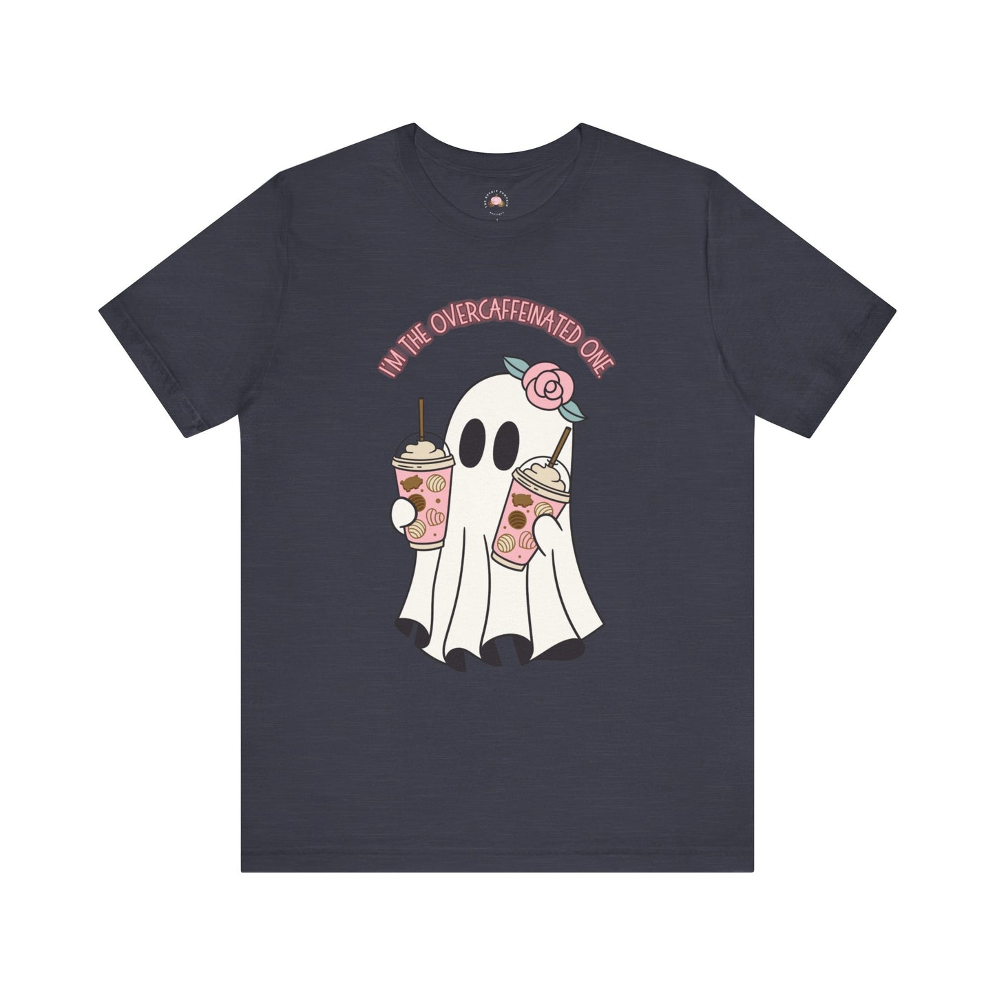 Playful Ghost Tee - Halloween Casual Wear, Unisex Short Sleeve T-Shirt, Funny Graphic Tee, Cute Gift for Halloween Lovers, Cool Ghost Design