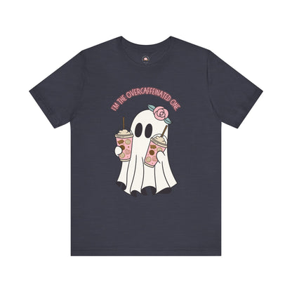 Playful Ghost Tee - Halloween Casual Wear, Unisex Short Sleeve T-Shirt, Funny Graphic Tee, Cute Gift for Halloween Lovers, Cool Ghost Design