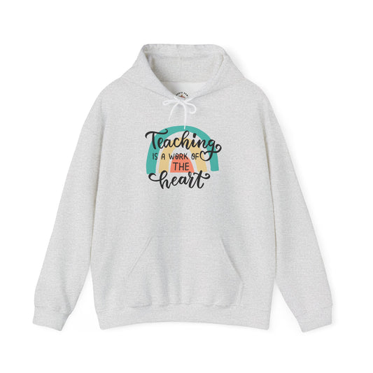 Teacher Appreciation Unisex Hoodie - Teaching Is a Work of Art, Fun Classroom Apparel