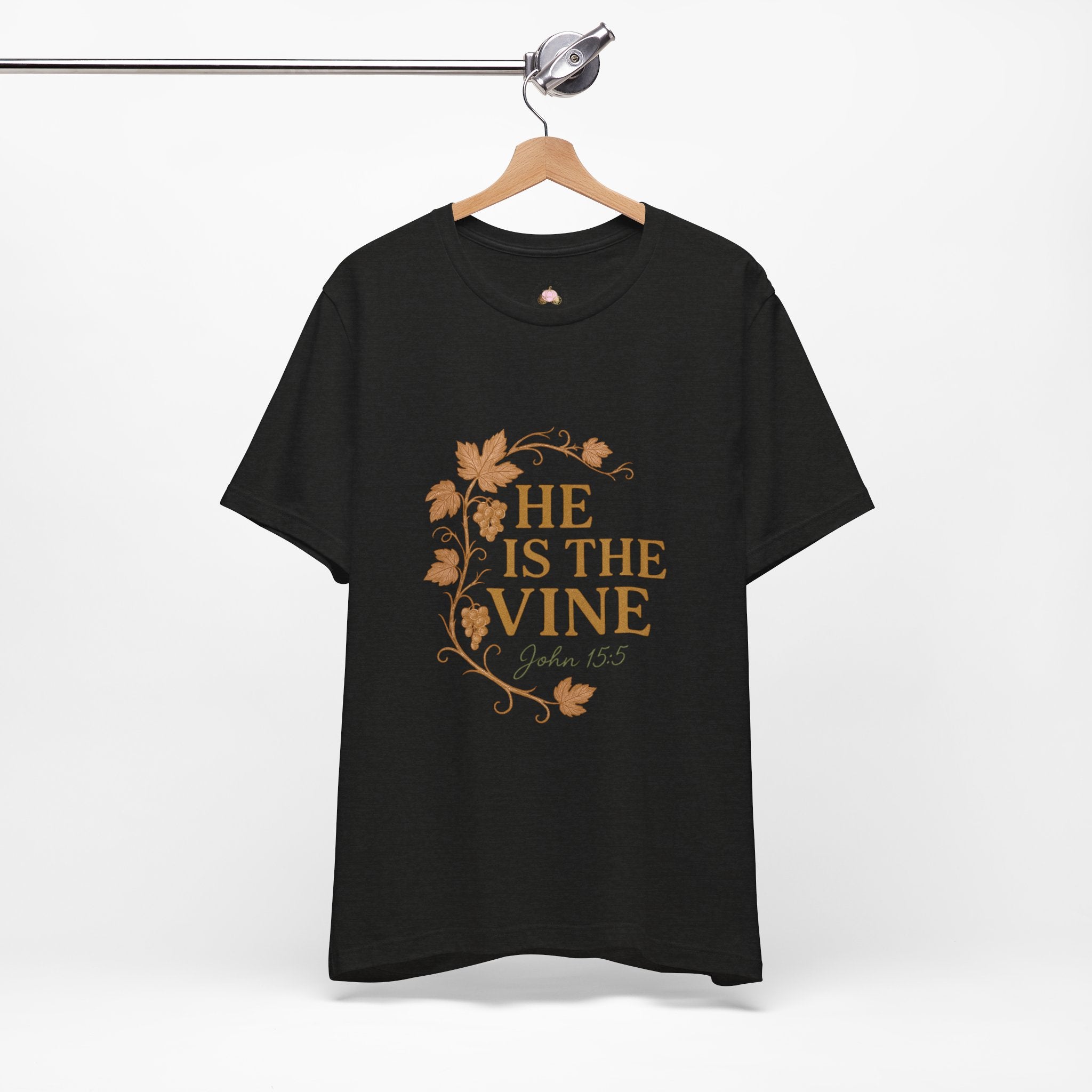 He Is The Vine T-Shirt | John 15:5 Christian Tee | Faith Scripture Shirt – Bougie Pumpkin Boutique