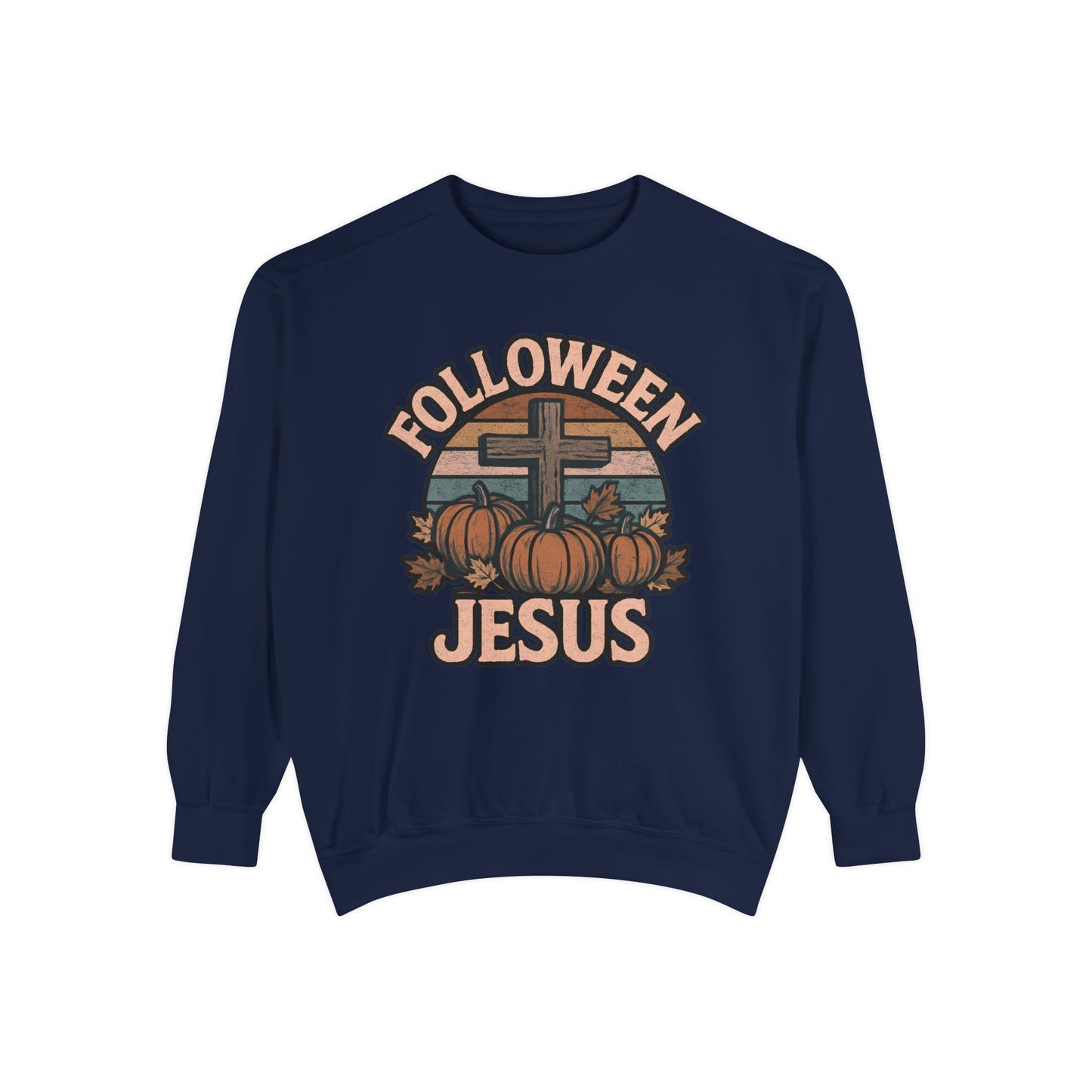 Follower Jesus Sweatshirt - Unisex Fall Apparel, Cute Halloween Gift, Faith-Based Clothing, Autumn Style - The Bougie Pumpkin Boutique