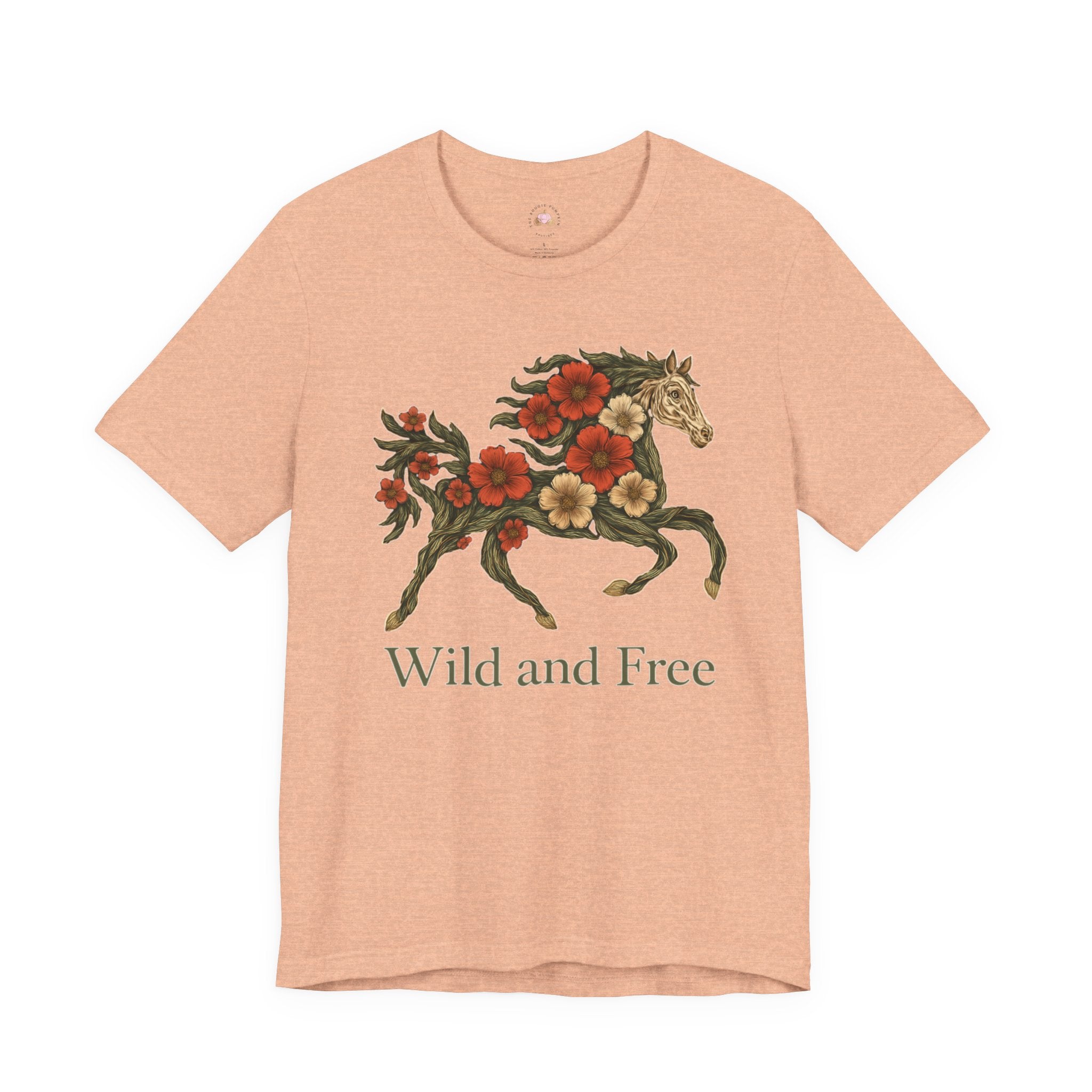 Wild and Free Floral Horse T-Shirt