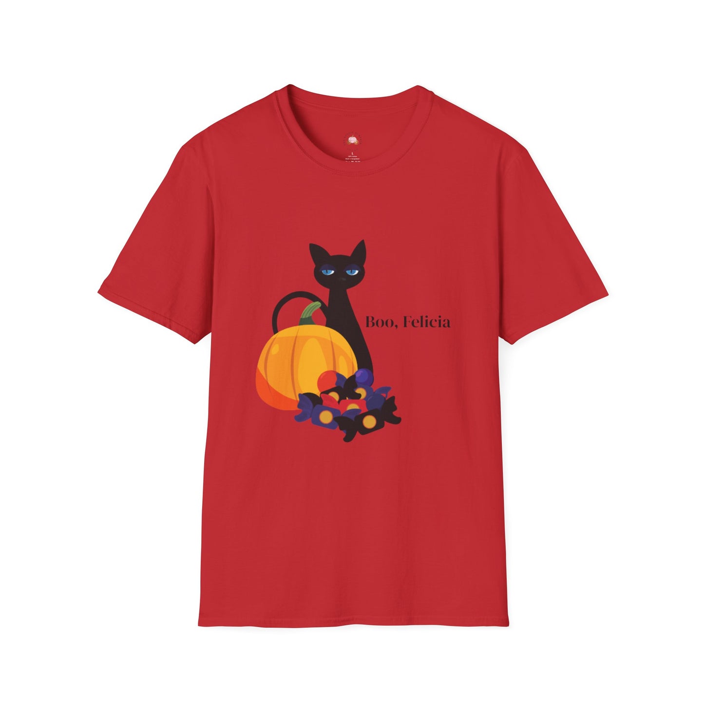 Funny Halloween "Boo, Felicia" Annoyed Cat T-Shirt