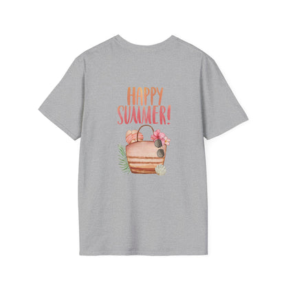 Happy Summer Unisex T-Shirt - Vacation Shirt and Beachwear
