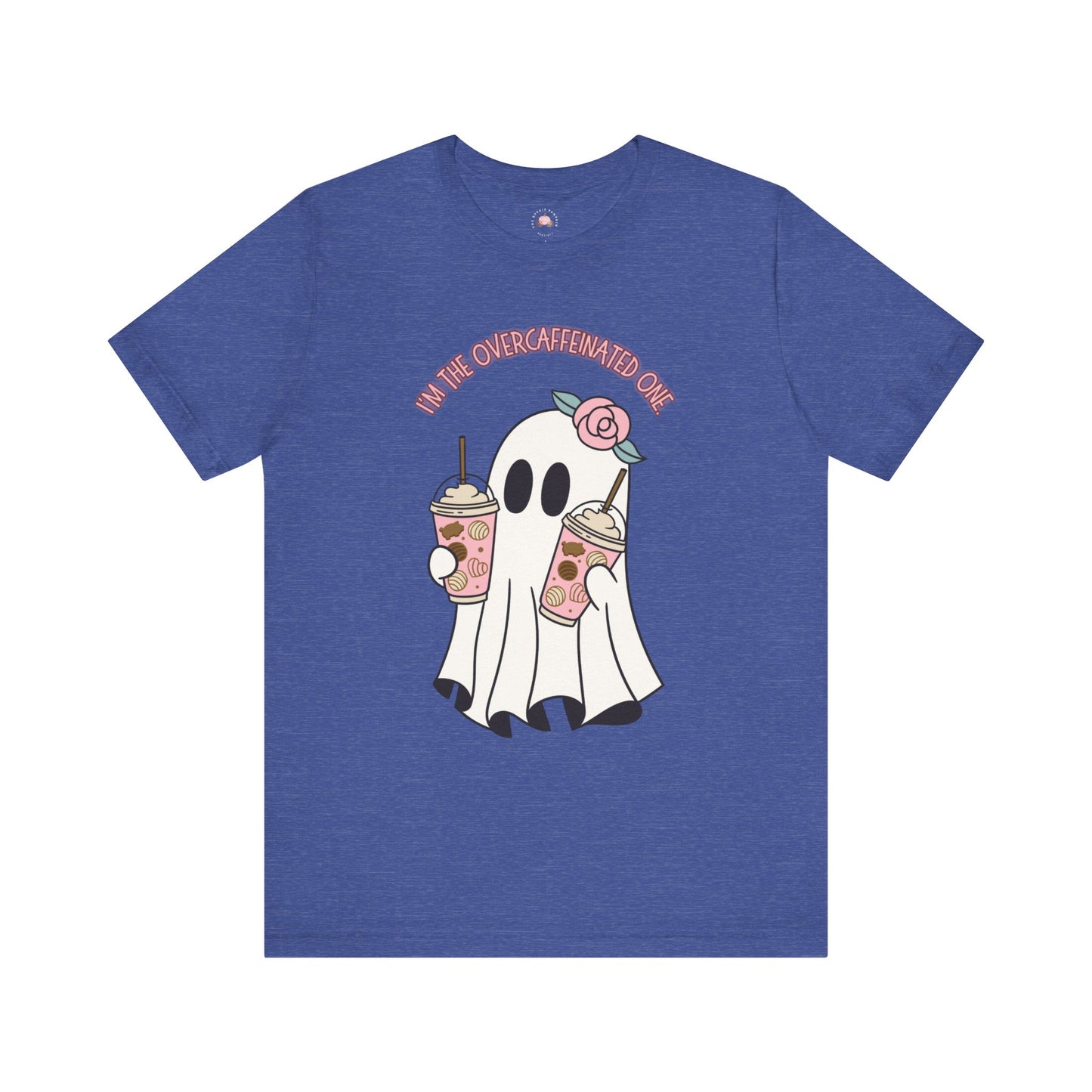 Playful Ghost Tee - Halloween Casual Wear, Unisex Short Sleeve T-Shirt, Funny Graphic Tee, Cute Gift for Halloween Lovers, Cool Ghost Design