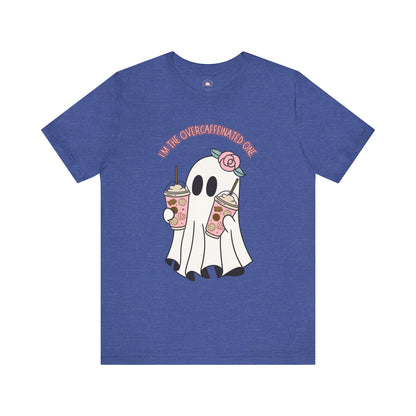 Playful Ghost Tee - Halloween Casual Wear, Unisex Short Sleeve T-Shirt, Funny Graphic Tee, Cute Gift for Halloween Lovers, Cool Ghost Design