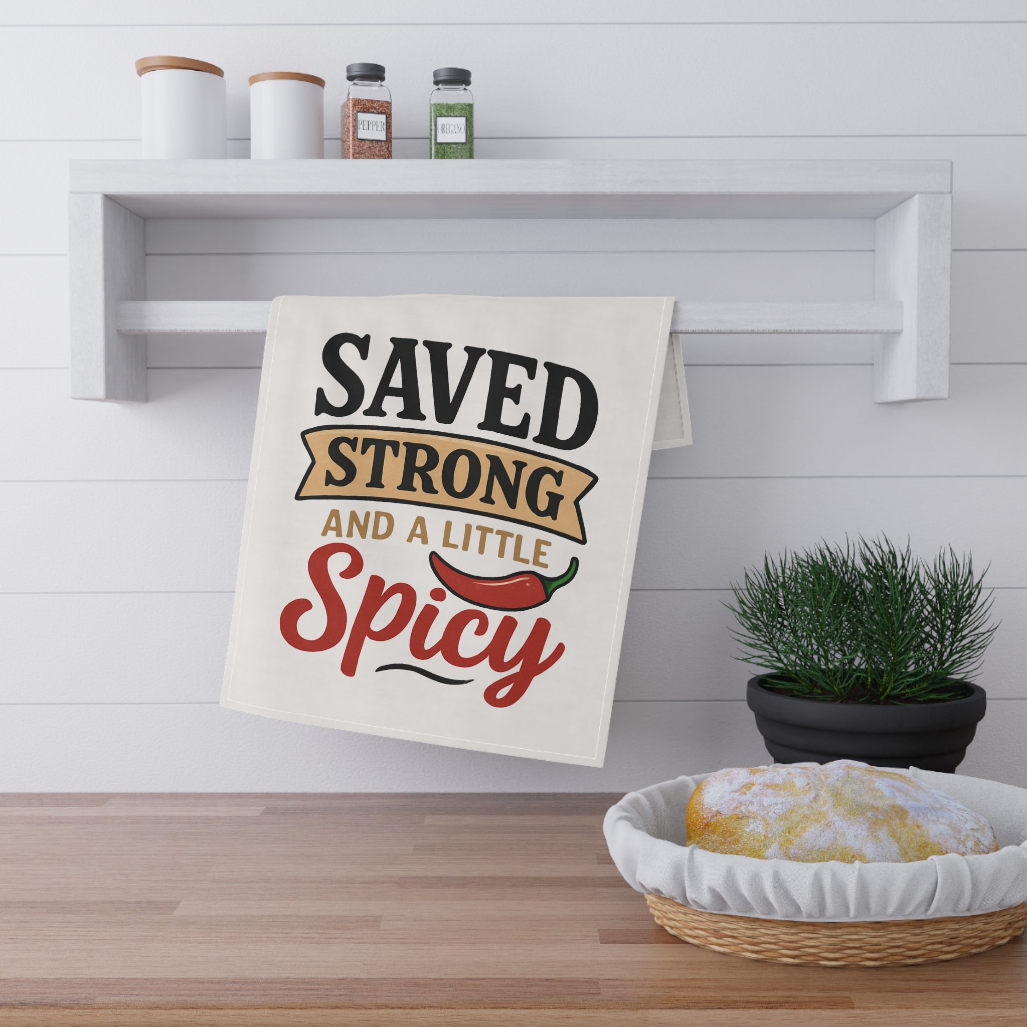 Saved, Strong, and a Little Spicy Shirt | Faith & Fire Apparel – The Bougie Pumpkin Boutique