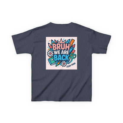 Kids Graphic Tee - Fun Bruh Design for Back to School, Cute T-Shirt, Gifts for Children, Birthday Present, Summer Fashion
