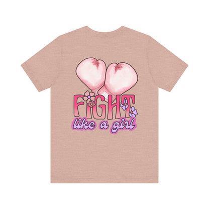 Empowerment Tee: Fight Like a Girl Unisex Jersey Short Sleeve T-Shirt, Awareness Shirt, Cancer Support Apparel, Gift for Fighters, [...]