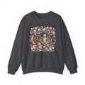 Love Western Crewneck Sweatshirt — Floral Cow Skull & Boot Graphic