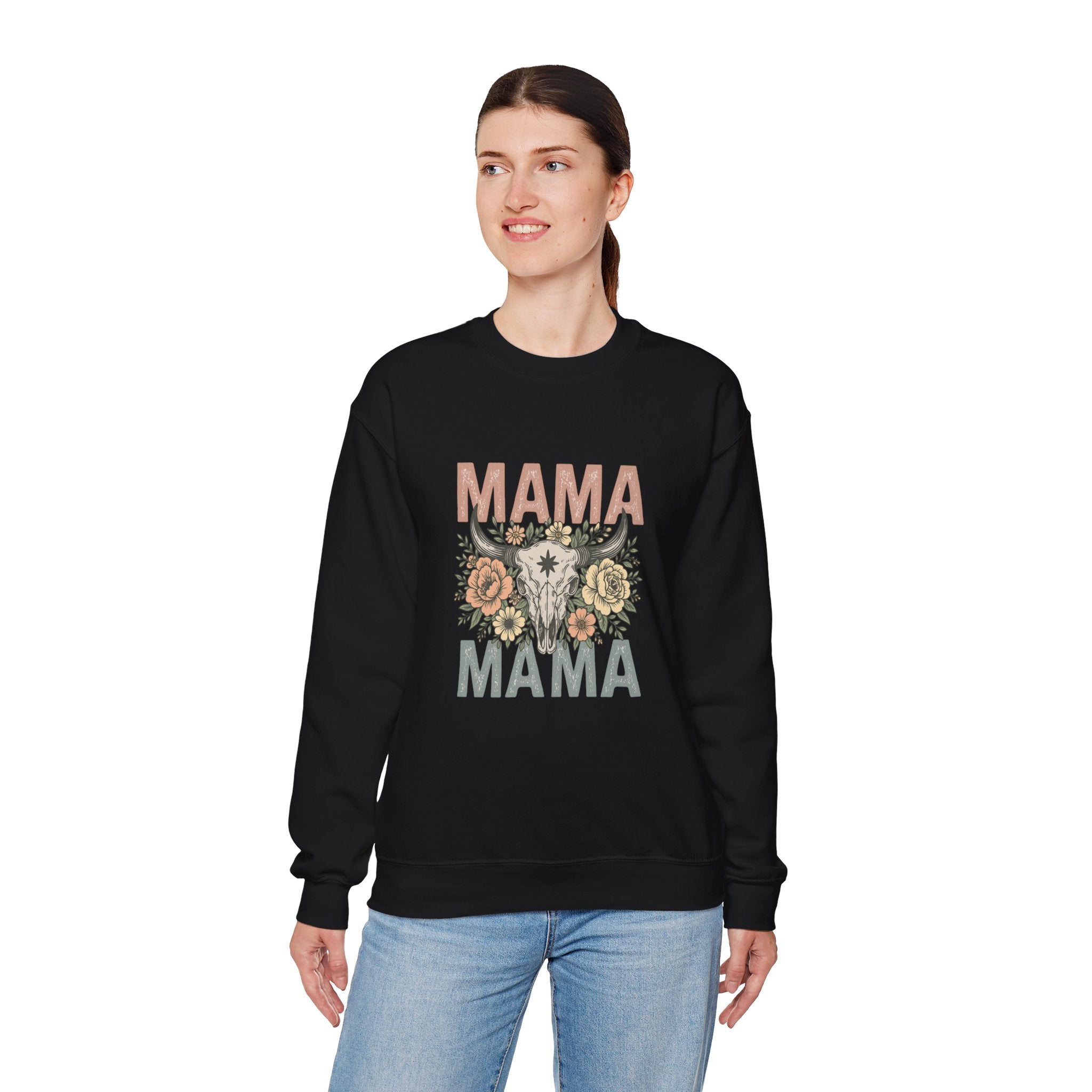 Floral Mama Skull Sweatshirt | Faith, Fashion & Sass – The Bougie Pumpkin Boutique