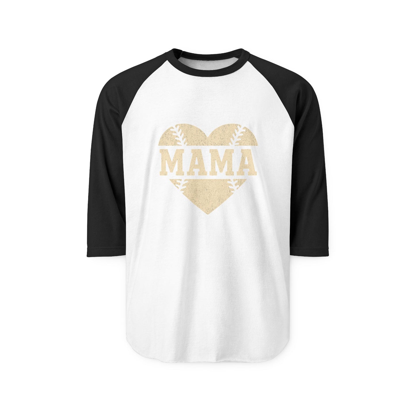 Mama Baseball Heart Raglan Shirt | Game Day Tee for Moms | The Bougie Pumpkin Boutique - The Bougie Pumpkin Boutique