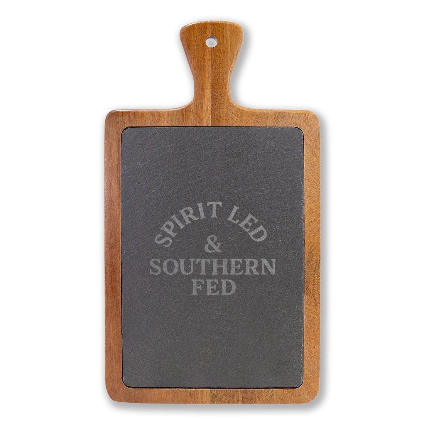 Spirit Led & Southern Fed Personalized Charcuterie Board – Faith-Inspired Cheese Board with Knives - The Bougie Pumpkin Boutique