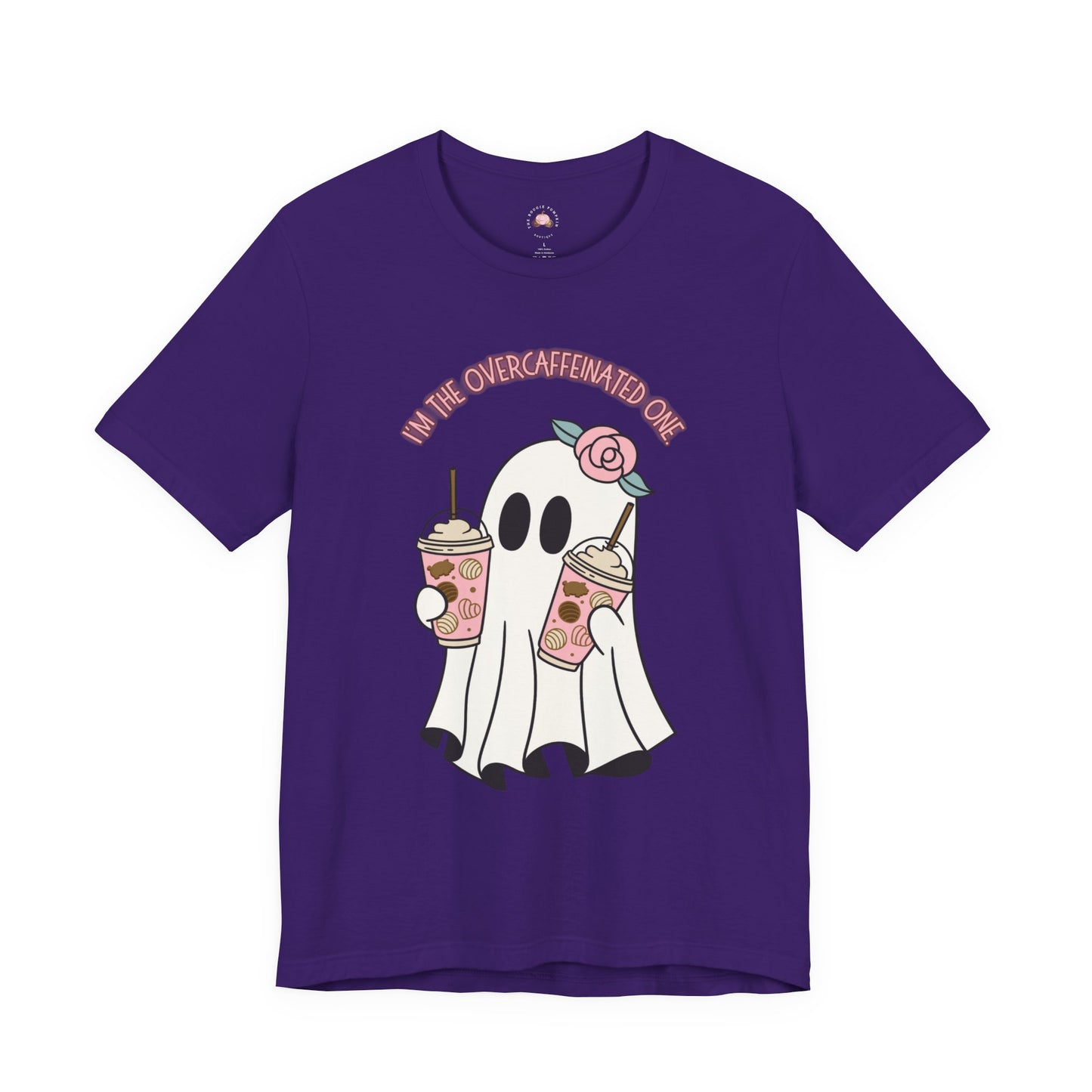 Playful Ghost Tee - Halloween Casual Wear, Unisex Short Sleeve T-Shirt, Funny Graphic Tee, Cute Gift for Halloween Lovers, Cool Ghost Design