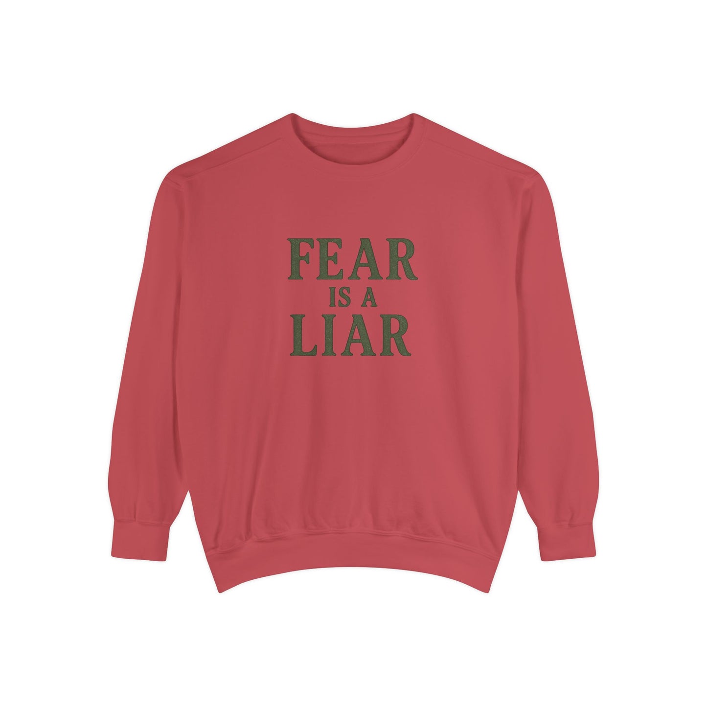 Fear Is a Liar Sweatshirt – Christian Faith Crewneck for Women-The Bougie Pumpkin Boutique - The Bougie Pumpkin Boutique
