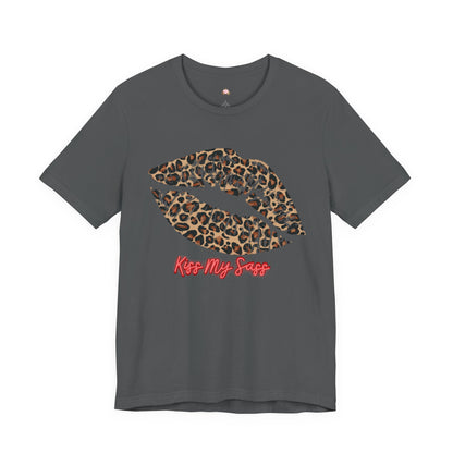 Funny Leopard Kiss Unisex Tee - Kiss My Sass