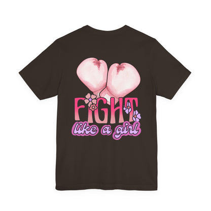 Empowerment Tee: Fight Like a Girl Unisex Jersey Short Sleeve T-Shirt, Awareness Shirt, Cancer Support Apparel, Gift for Fighters, [...]