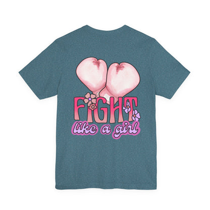 Empowerment Tee: Fight Like a Girl Unisex Jersey Short Sleeve T-Shirt, Awareness Shirt, Cancer Support Apparel, Gift for Fighters, [...]