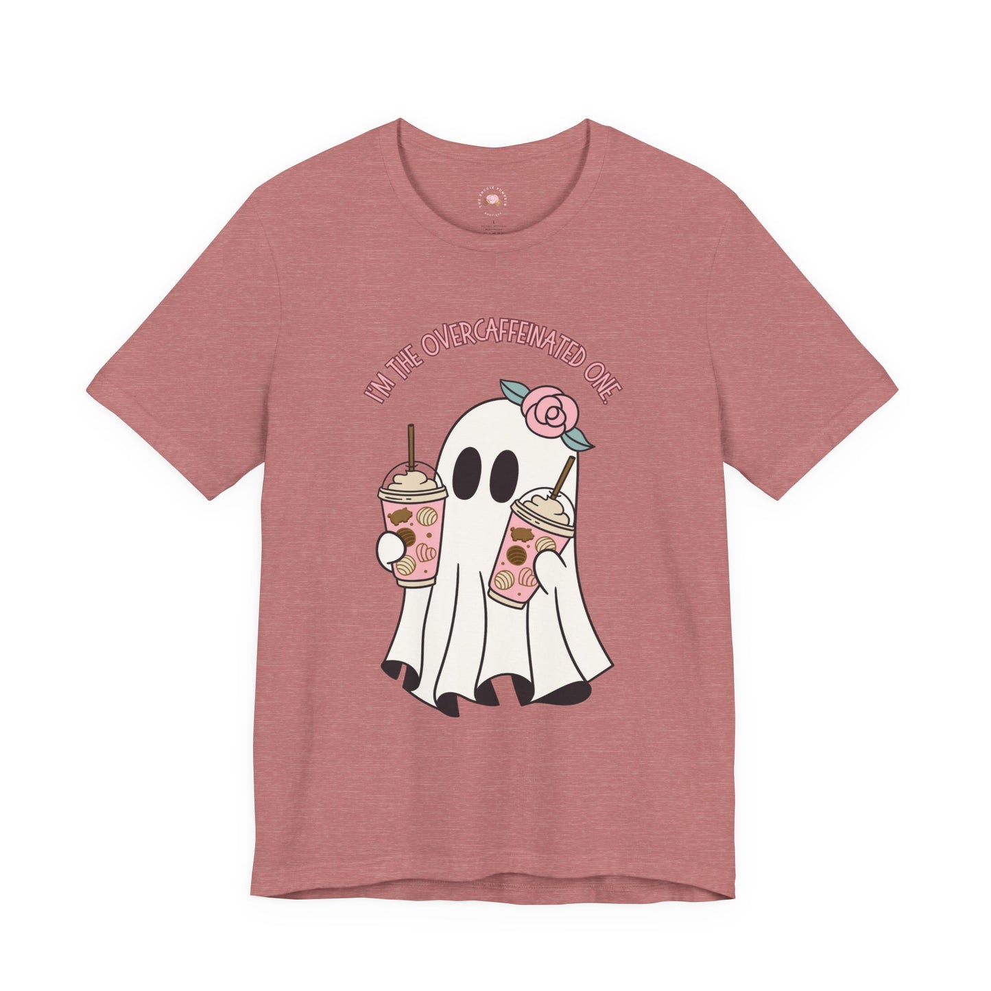 Playful Ghost Tee - Halloween Casual Wear, Unisex Short Sleeve T-Shirt, Funny Graphic Tee, Cute Gift for Halloween Lovers, Cool Ghost Design
