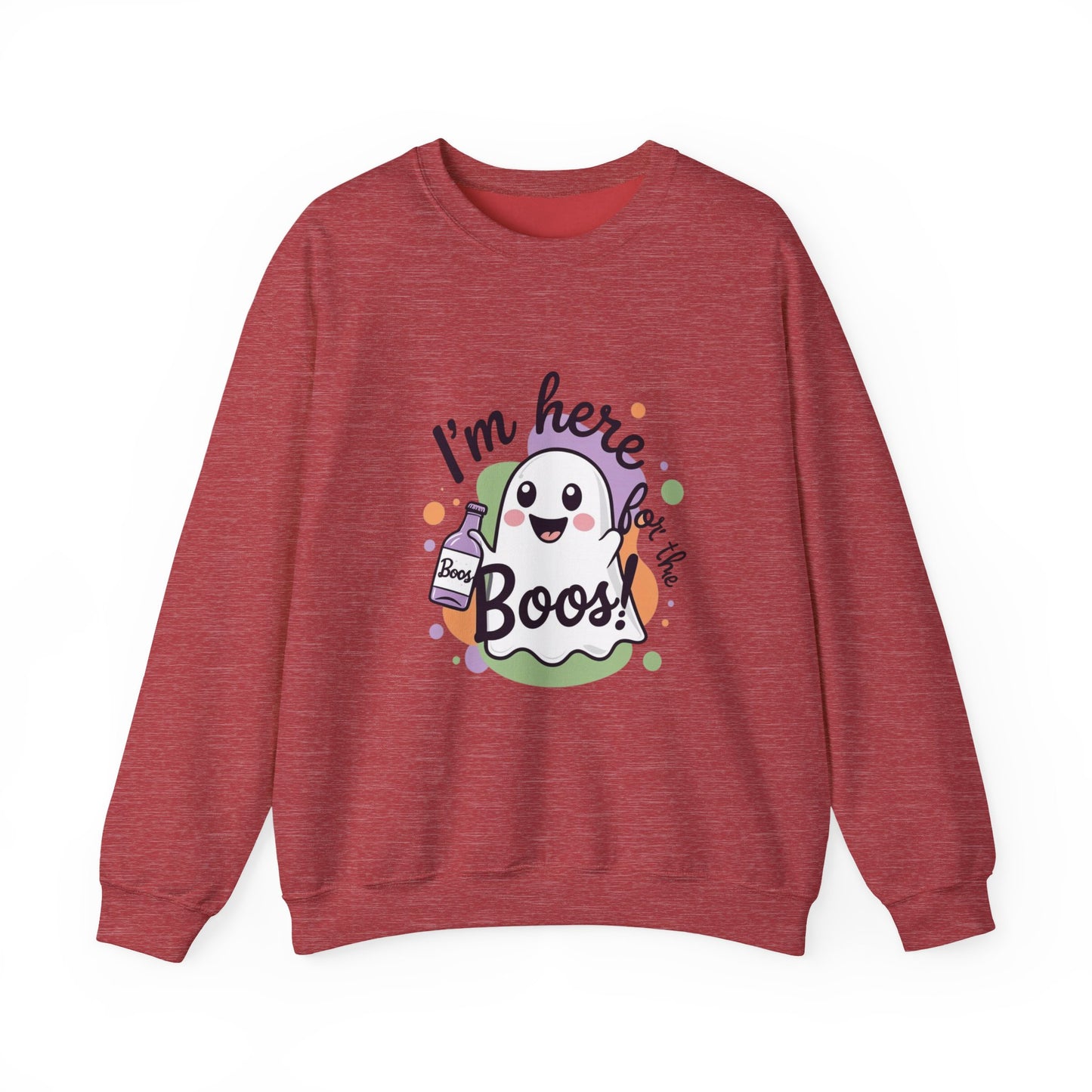 Halloween Ghost Crewneck Sweatshirt, Funny Halloween Gift, Spooky Apparel, Unisex Sweatshirt, Holiday Fashion