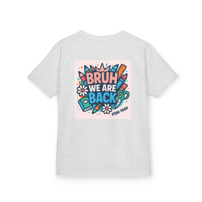 Kids Graphic Tee - Fun Bruh Design for Back to School, Cute T-Shirt, Gifts for Children, Birthday Present, Summer Fashion