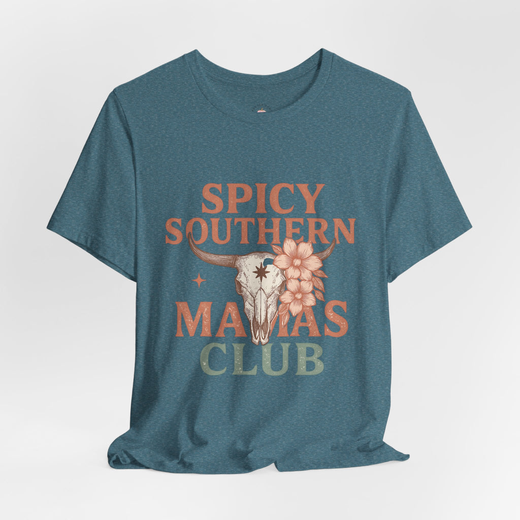 Spicy Southern Mamas Club Tee | Western Graphic Shirt for Faith-Filled Women – The Bougie Pumpkin Boutique