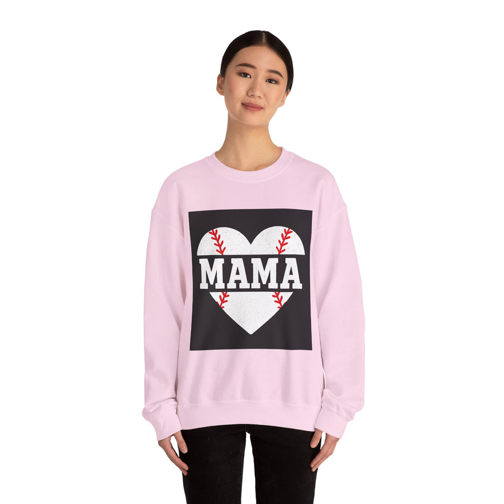 Baseball Mama Sweatshirt | Game Day Heart Design | Sports Mom Apparel – The Bougie Pumpkin Boutique