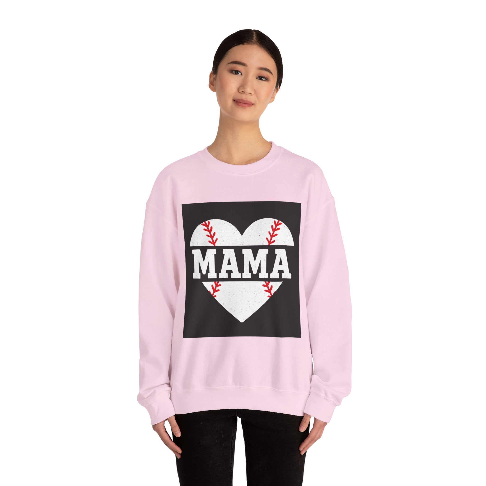 Baseball Mama Sweatshirt | Game Day Heart Design | Sports Mom Apparel – The Bougie Pumpkin Boutique