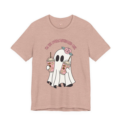 Playful Ghost Tee - Halloween Casual Wear, Unisex Short Sleeve T-Shirt, Funny Graphic Tee, Cute Gift for Halloween Lovers, Cool Ghost Design