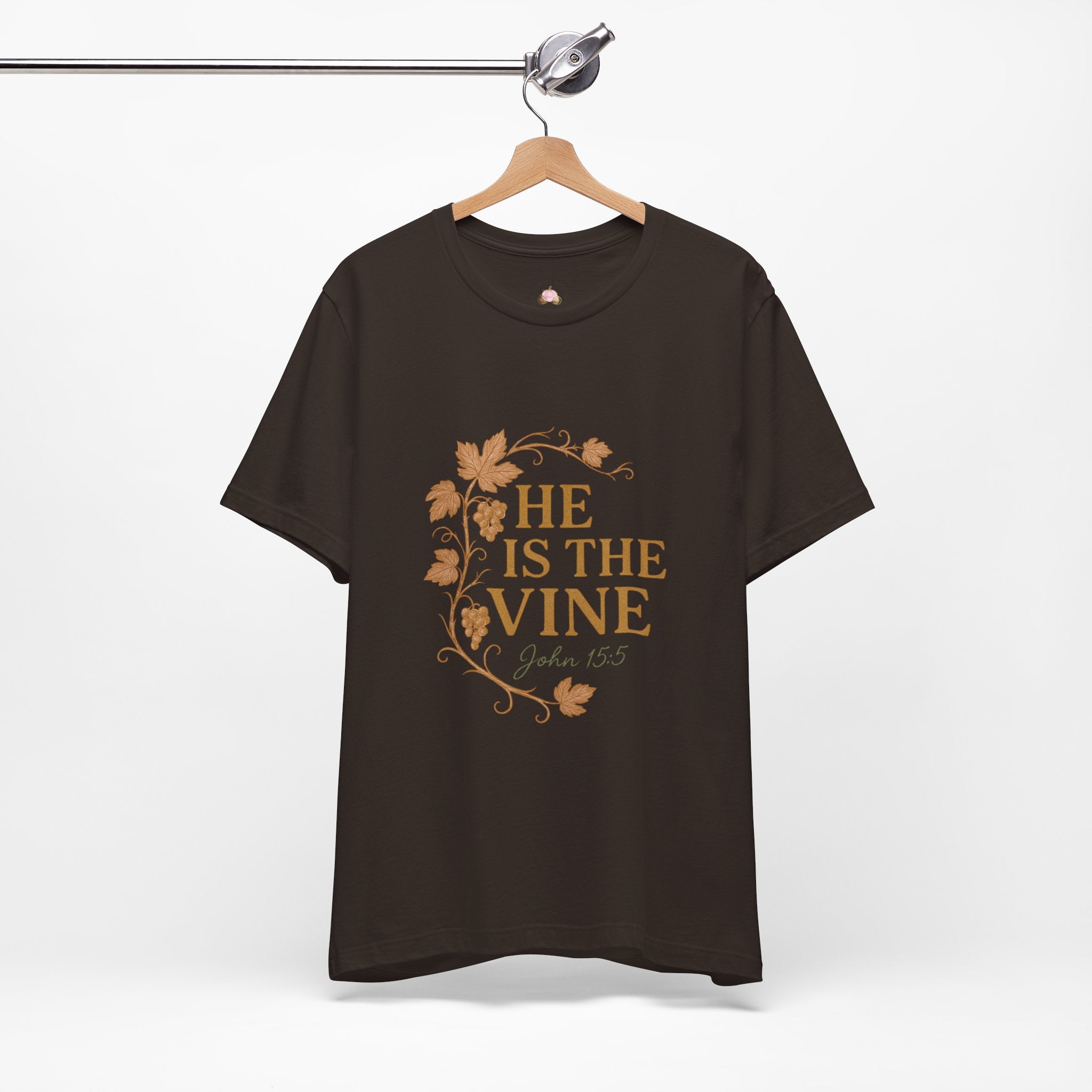 He Is The Vine T-Shirt | John 15:5 Christian Tee | Faith Scripture Shirt – Bougie Pumpkin Boutique