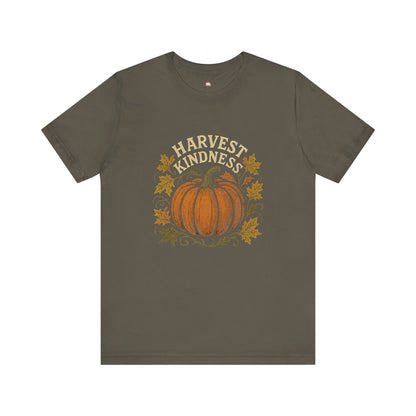 Harvest Kindness Tee - Unisex Jersey Short Sleeve Tee, Fall Fashion, Autumn Apparel, Thanksgiving Shirt, Gift for Friends, Cozy Casual Wear