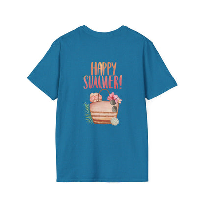 Happy Summer Unisex T-Shirt - Vacation Shirt and Beachwear
