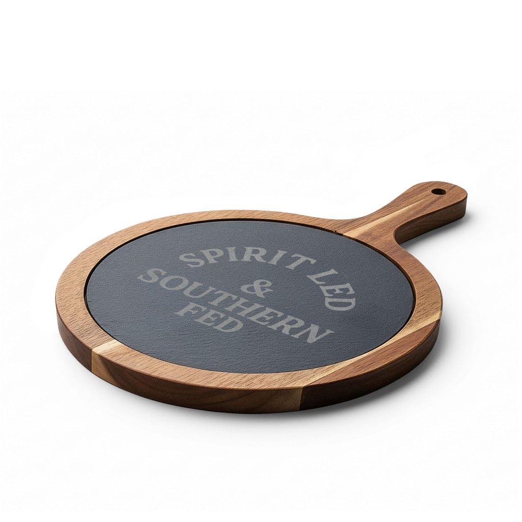 Personalized Charcuterie Board with Engraving | Spirit Led, Southern Fed | Custom Christian Gift