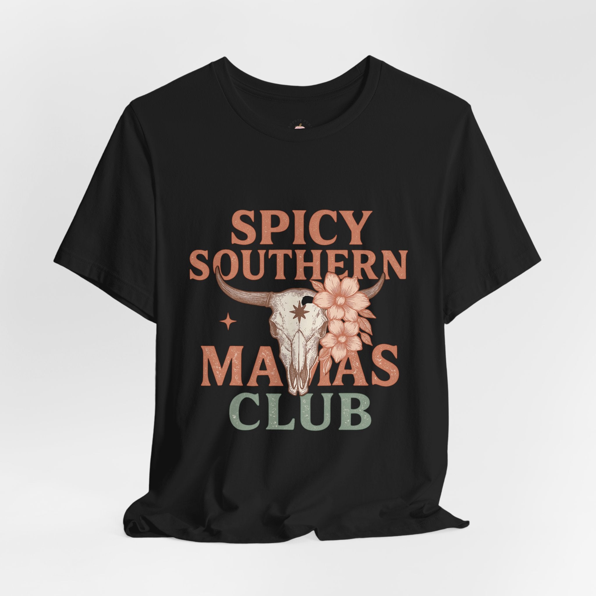 Spicy Southern Mamas Club Tee | Western Graphic Shirt for Faith-Filled Women – The Bougie Pumpkin Boutique