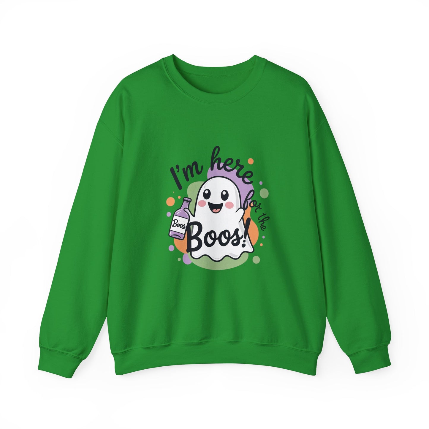 Halloween Ghost Crewneck Sweatshirt, Funny Halloween Gift, Spooky Apparel, Unisex Sweatshirt, Holiday Fashion