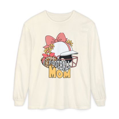 Football Mom Long Sleeve T-Shirt | Gift for Mothers, Sports Apparel, Casual Wear, Game Day Outfit, Fall Fashion