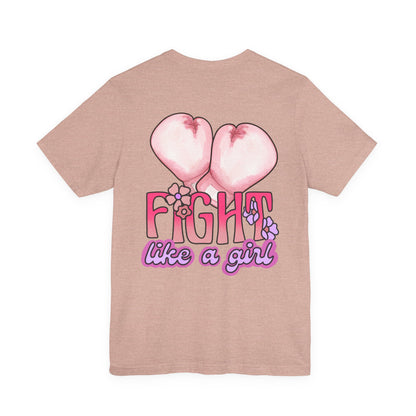 Empowerment Tee: Fight Like a Girl Unisex Jersey Short Sleeve T-Shirt, Awareness Shirt, Cancer Support Apparel, Gift for Fighters, [...]
